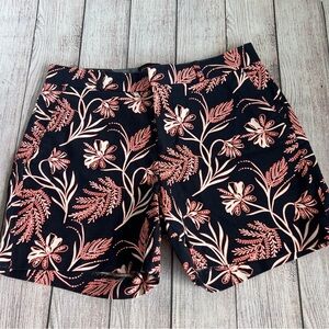 BANANA REPUBLIC Floral 5” Blue Shorts 0 NWT
